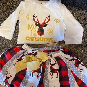 Baby Girl 6m Christmas Outfit